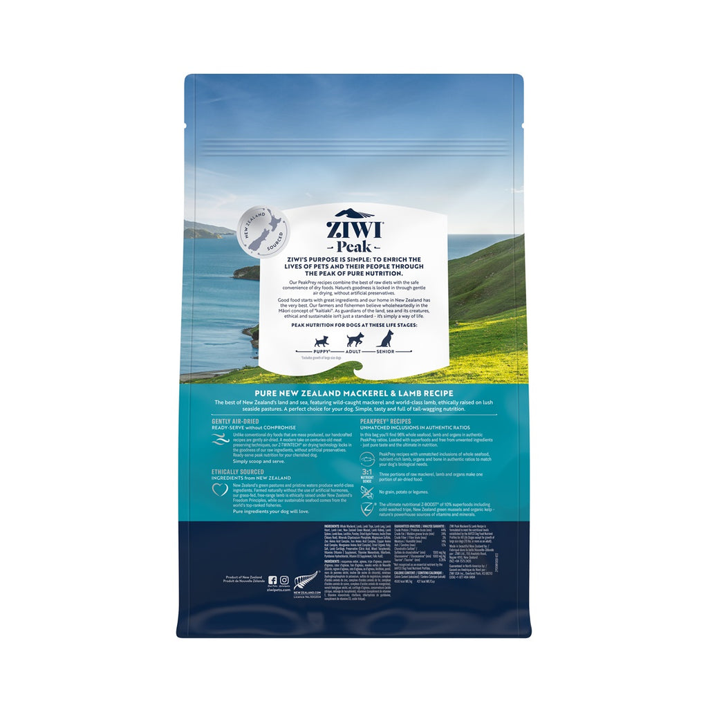 Ziwi Peak Dog Gently Air-Dried Mackerel & Lamb